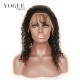 Deep Curly 360 Lace Front Wig for Black Woman 150 Density Virgin Brazilian Human Hair Lace Frontal Wig Pre Plucked Natural Hair line with Baby Hair